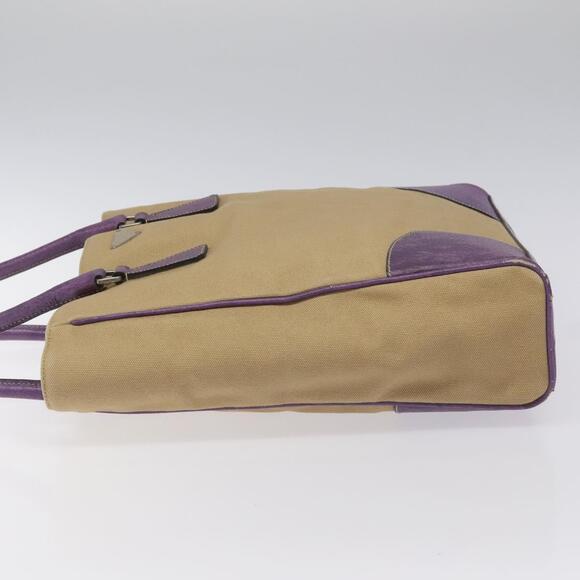 PRADA Tote Bag Canvas Beige - Picture 5 of 9